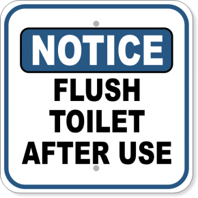 Bathroom Etiquette Signs Bathroom Rules Sign Custom Signs
