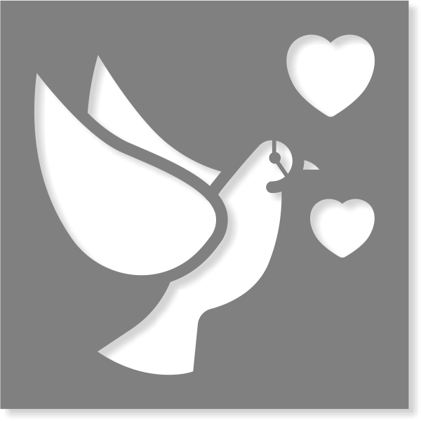 Dove Stencil | Multiple Sizes | Customsigns.com