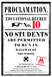 12x18 Proclamation #10 School Sign Custom Signs