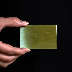 brass sign 2" x 3"
