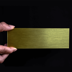 brass sign 2" x 6"