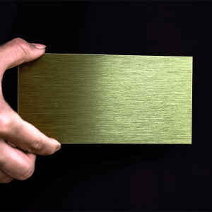 brass sign 3" x 6"
