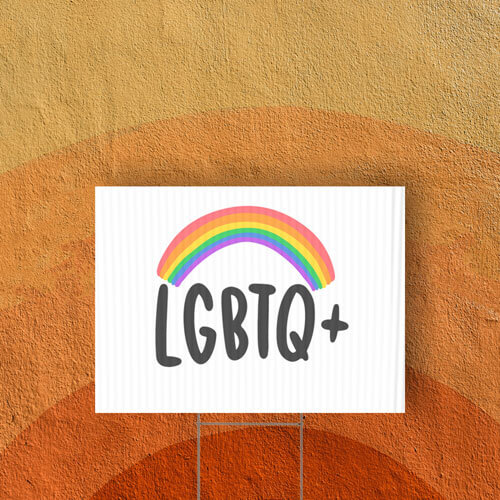 Design Your Own Yard Sign! custom design your own lgbtq pride yard sign