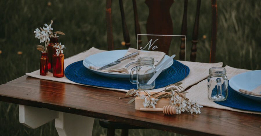 custom acrylic wedding sign