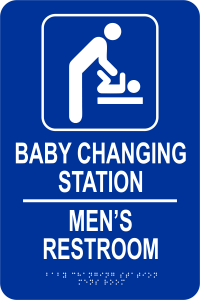 Click Here to Order Your Men's Room Changing Station Signs