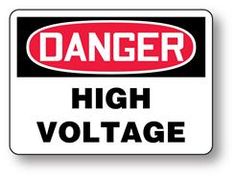 custom high voltage frankenstein halloween sign