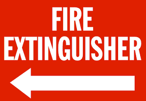 fire extinguisher sign