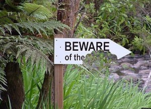 zoo sign beware