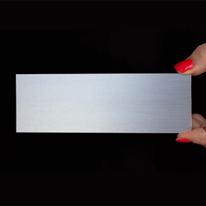 plastic sign 2" x 6"
