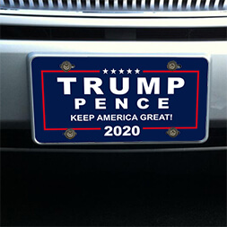 Trump and Pence 2020 Front License Plate