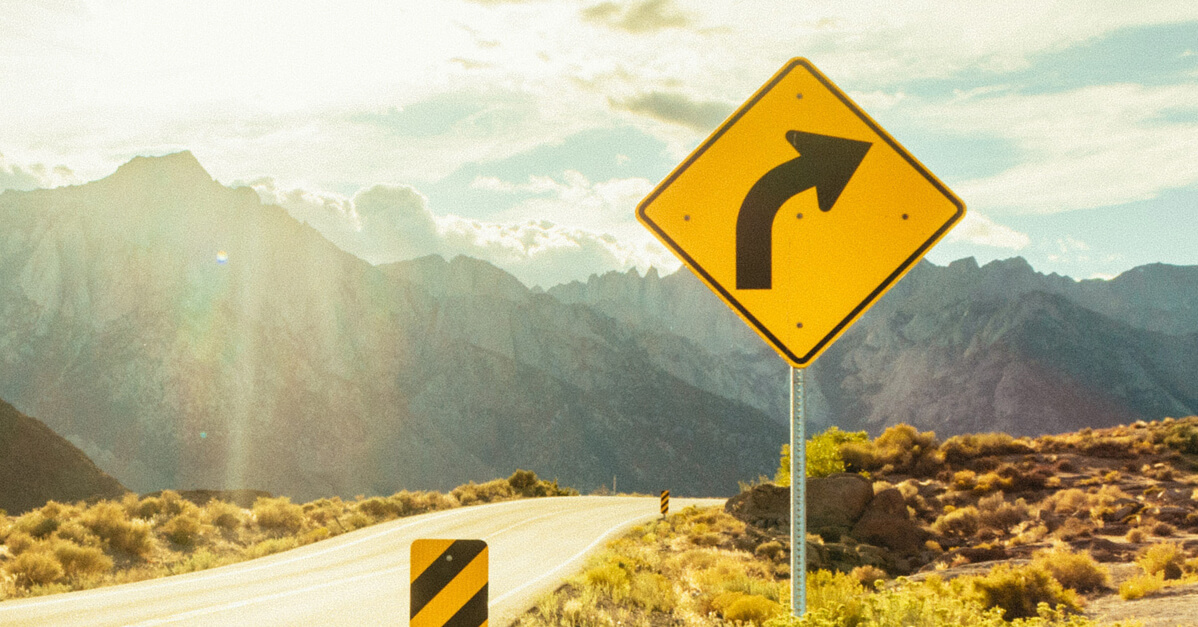 Right Curve Ahead Sign