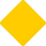 Diamond Shaped Road Sign