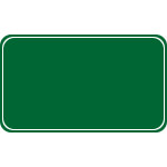 Rectangular Shaped Sign