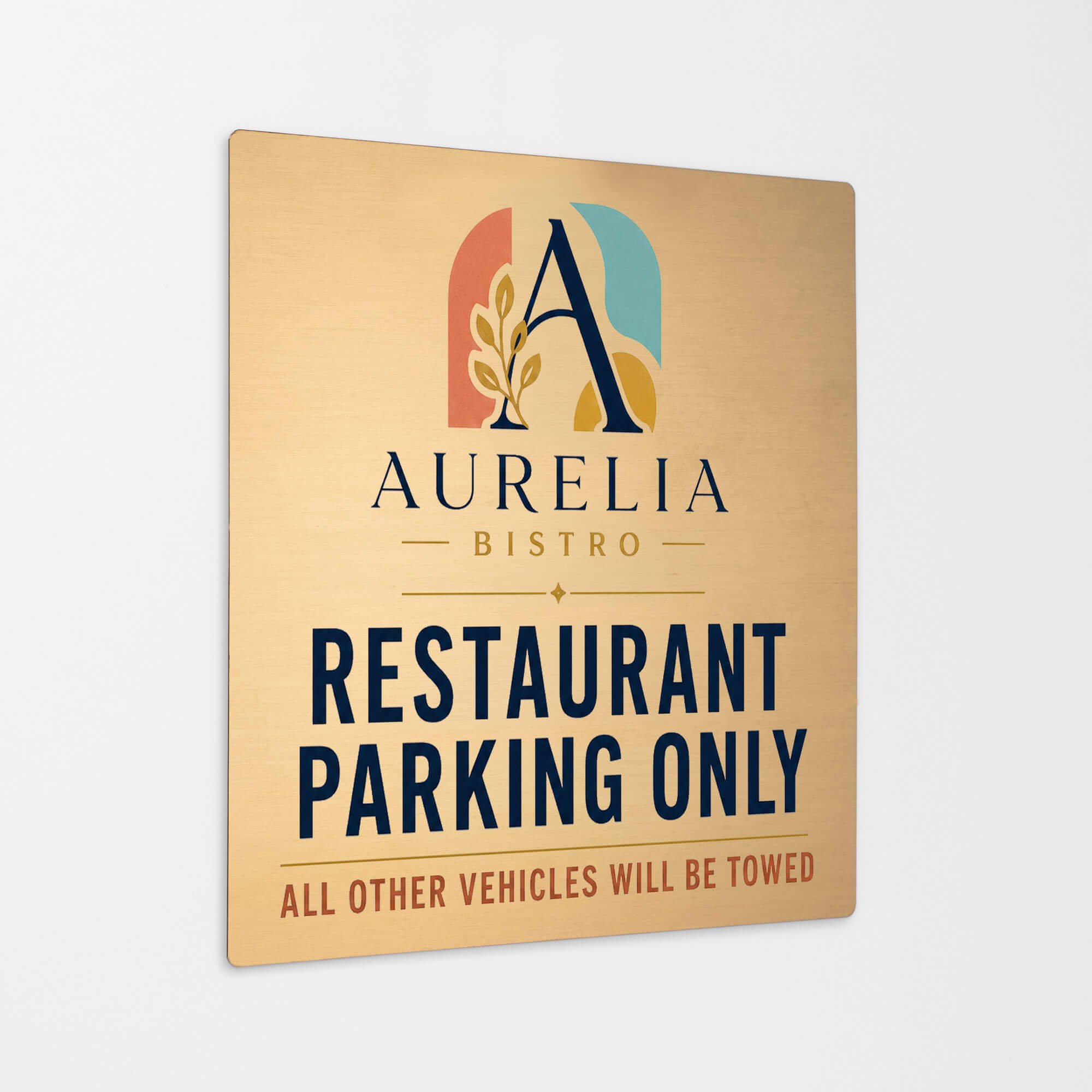 Printed Brass Signs